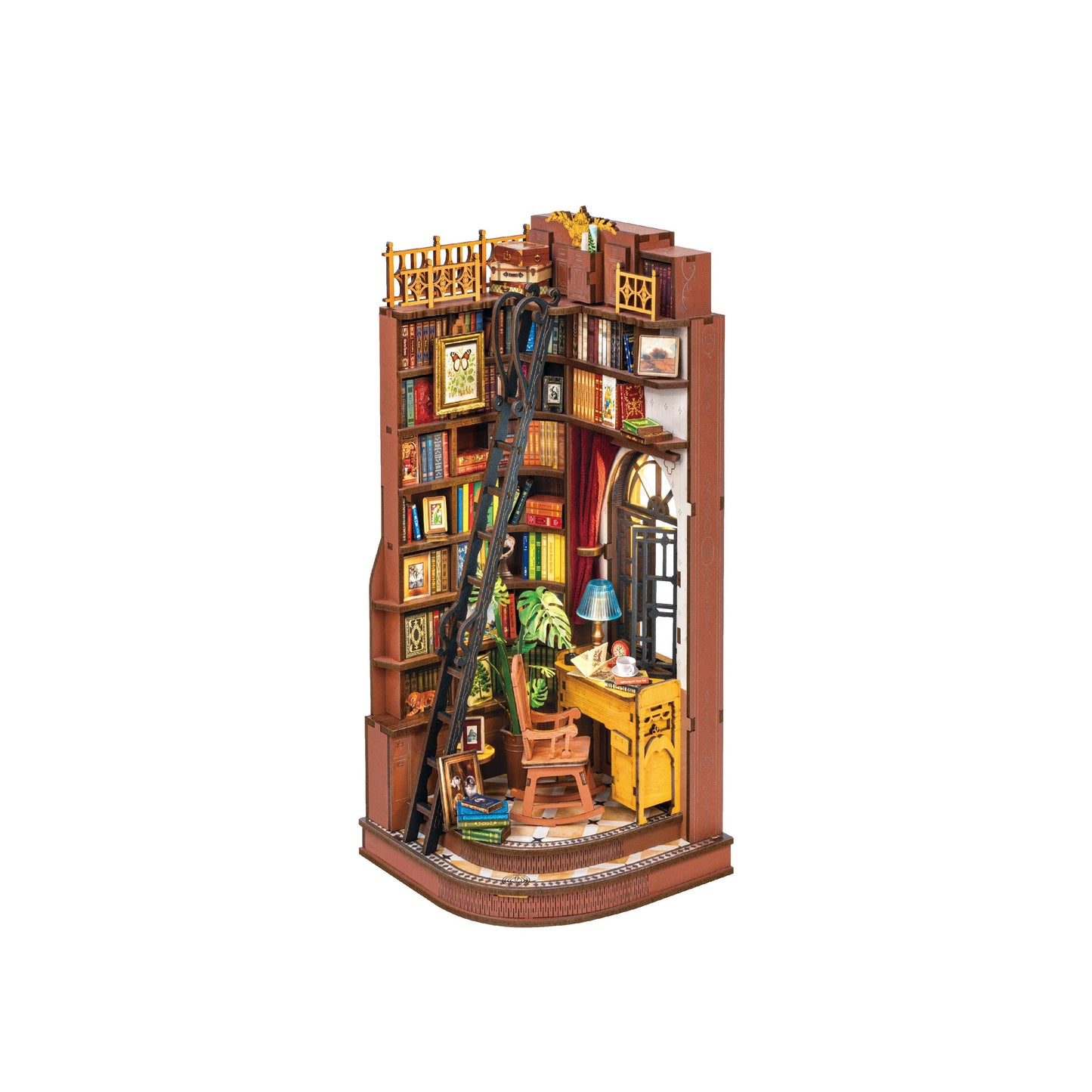 Hands Craft DIY Book Nook Kit: Silent Corner Study