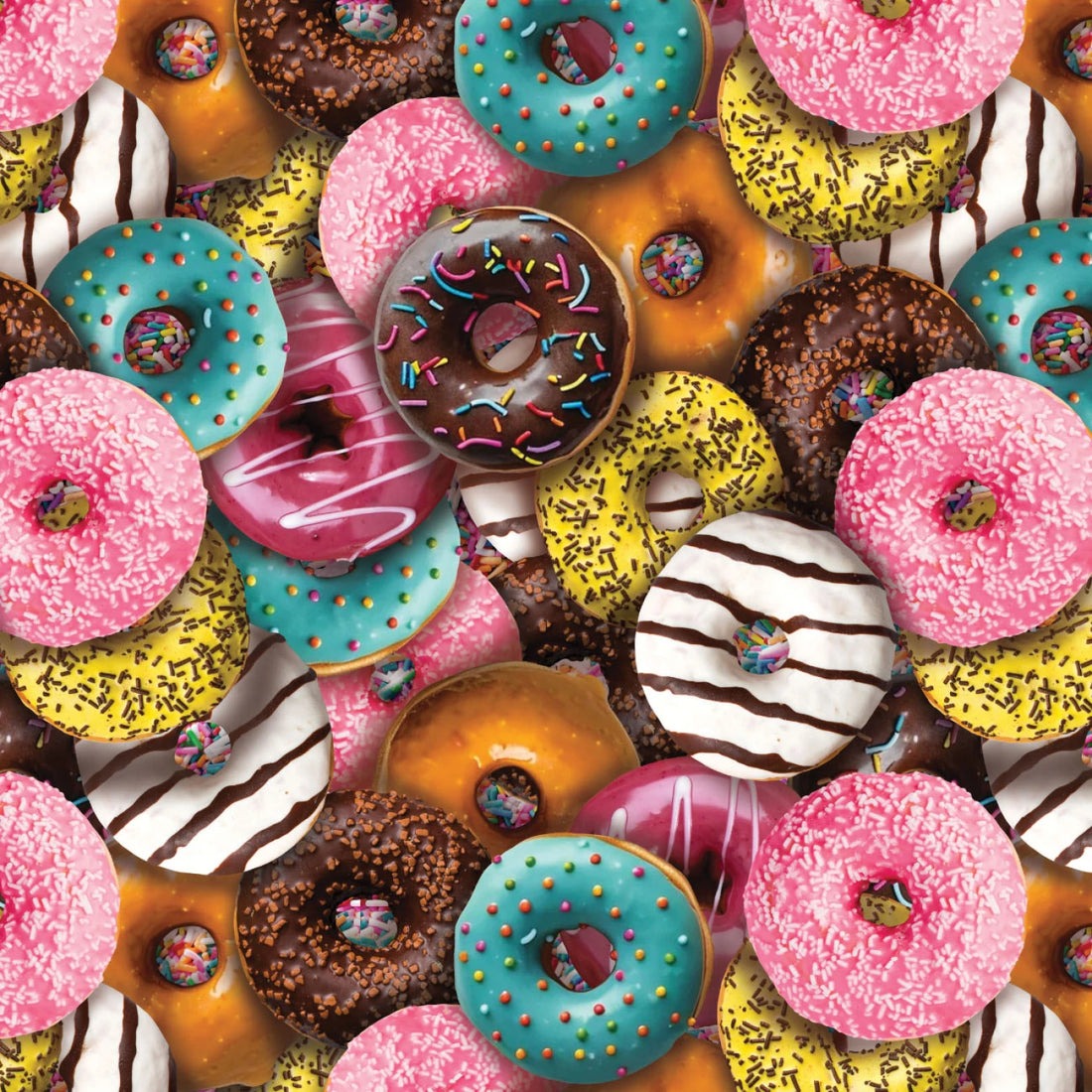 Camelot Fabrics - Confetti Fun - Dessert Food Donut Time -  21250401-01