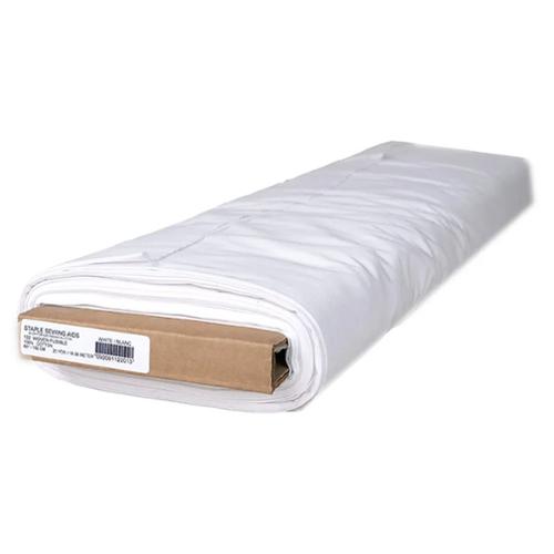 Staple - White Fusible Woven Weft - 60" - 122 - By The Yard