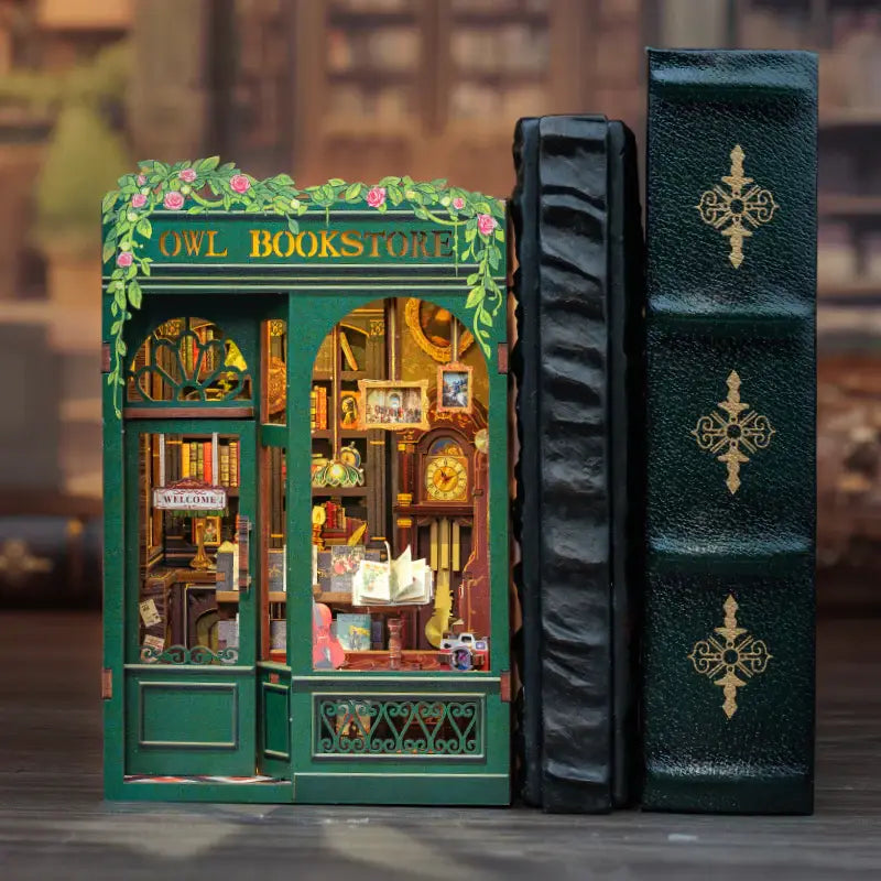 Hands Craft DIY Book Nook Kit: Owl Bookstore