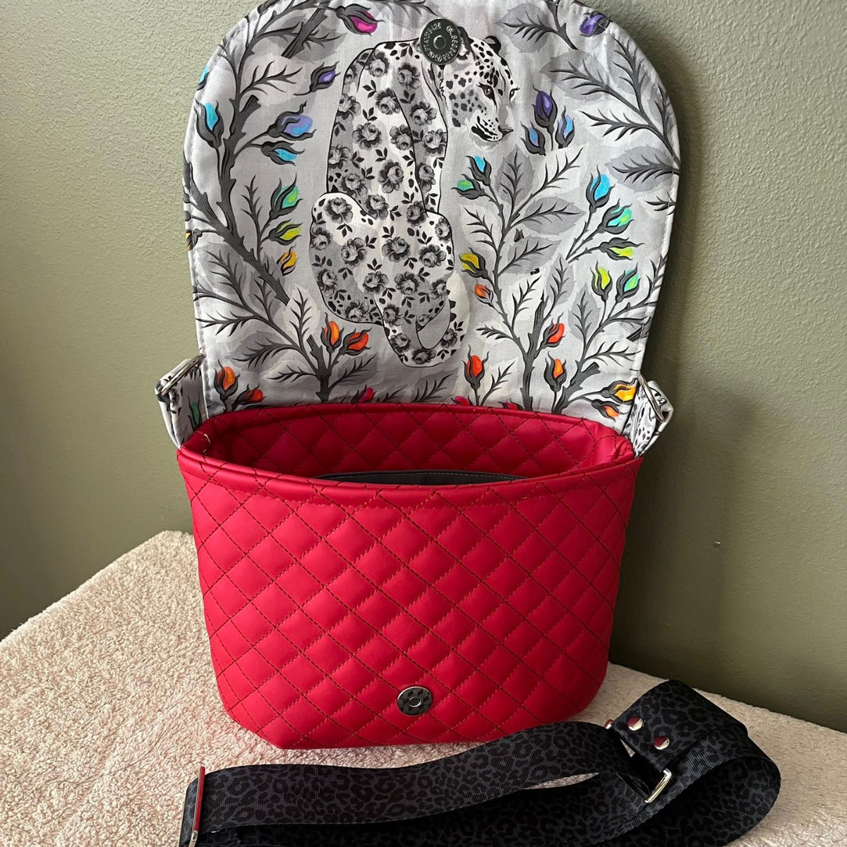 Sew Hungry Hippie Quilted Vinyl Red