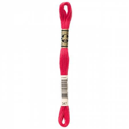 DMC Six Strand Embroidery Floss - 347 - 349 - 350 - 351 - 352 - 353 - 355 - 356