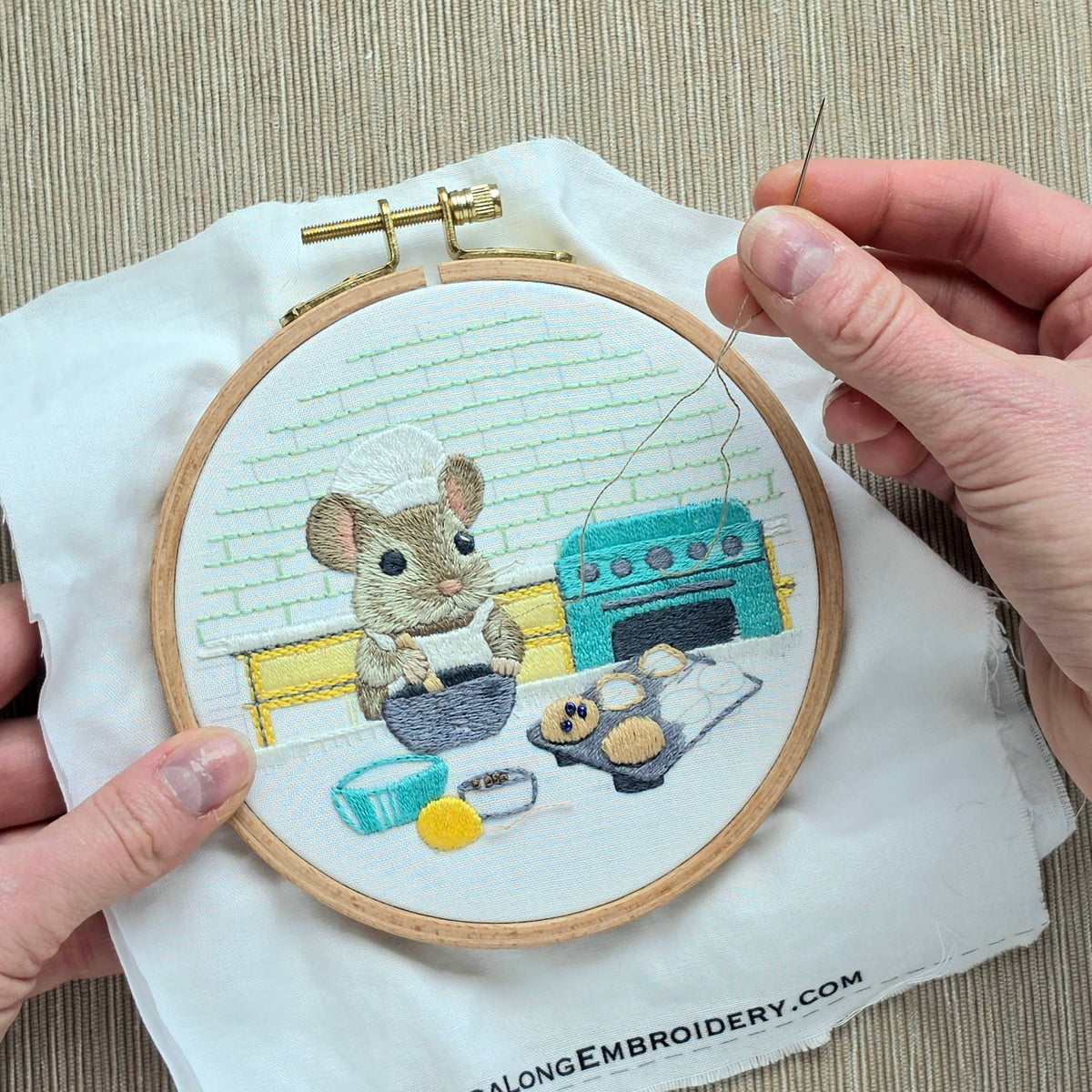 Jessica Long Embroidery The Muffin Mouse Embroidery Kit