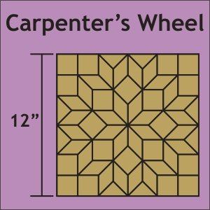 Paper Pieces - Carpenter's Wheel 12" Block - Papers OR 3/8" Seam Templates - Sold Separately!