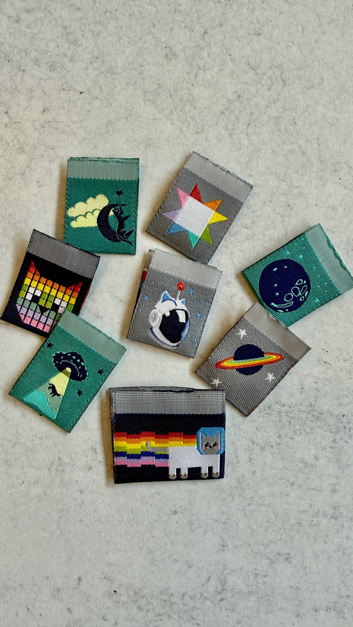 Renaissance Ribbons - Meowter Space - Woven Label Pack - 1 Pack