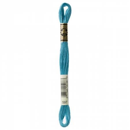 DMC Six Strand Embroidery Floss - 561 - 562 - 563 - 564 - 580 - 581 - 597 - 598