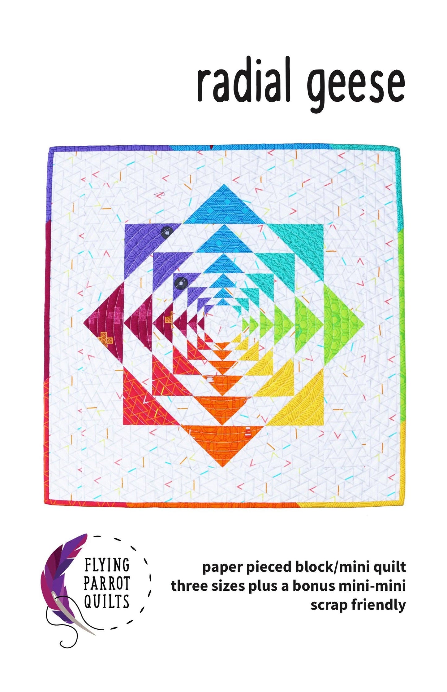Radial Geese Quilt Pattern By Flying Parrot