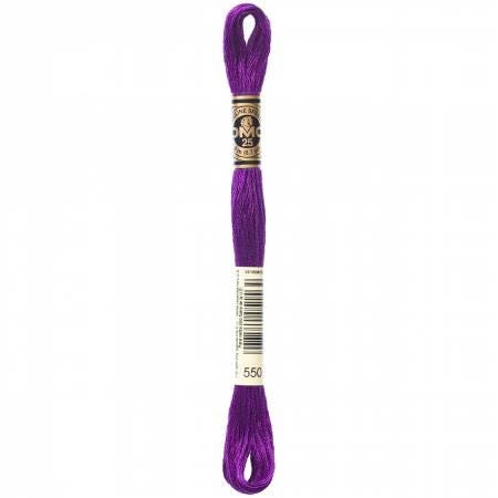 DMC Six Strand Embroidery Floss - 550 - 552 - 553 - 554