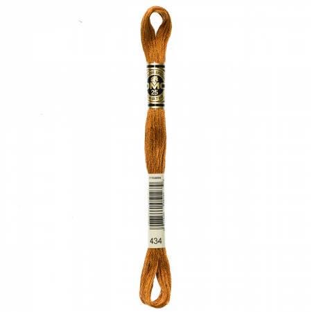 DMC Six Strand Embroidery Floss - 420 - 422 - 433 - 434 - 435 - 436 - 437 - 444 - 445