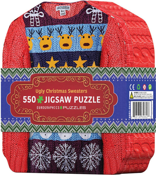 Eurographics Puzzles USA - Ugly Christmas Sweaters Puzzle Tin