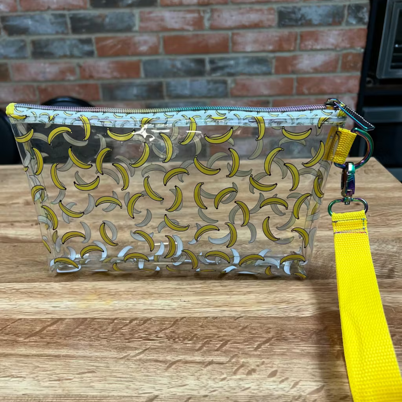 Sew Hungry Hippie Banana Print Clear TPU Vinyl for Bag Making - 12" x 52" Roll
