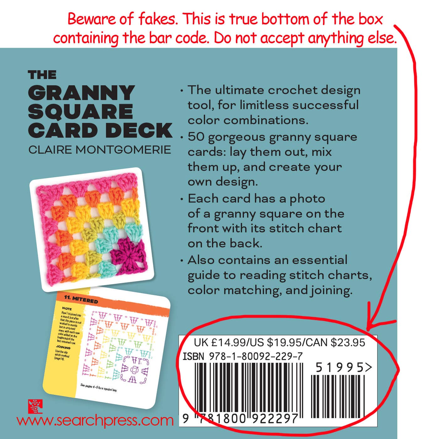 Granny Square Crochet Patterns Card Deck