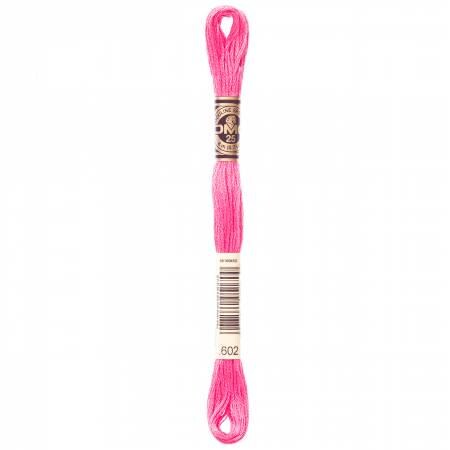DMC Six Strand Embroidery Floss - 600 - 601 - 602 - 603 - 604 - 605 - 606 - 608