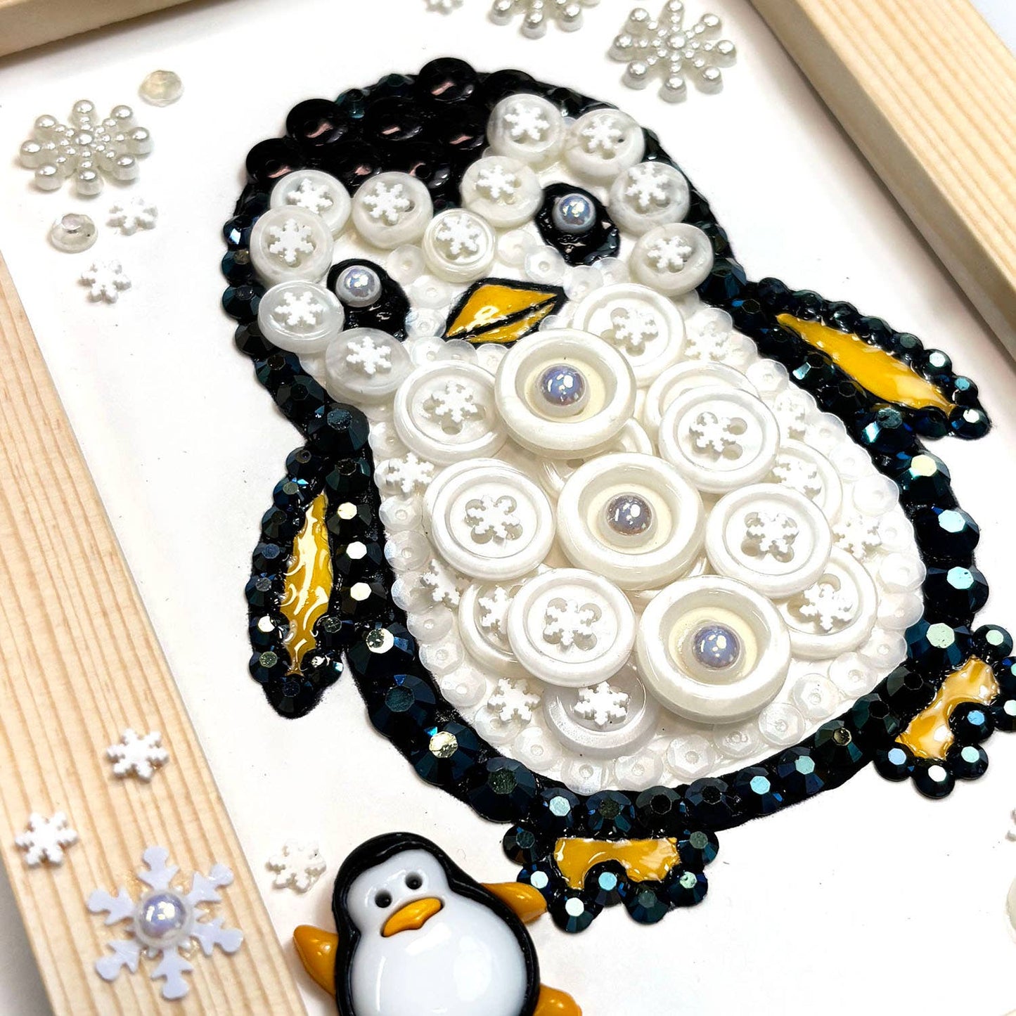 Buttons Galore and More Penguin Frame DIY Craft Kit