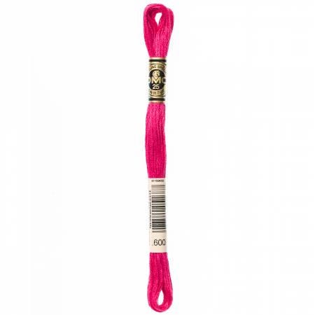 DMC Six Strand Embroidery Floss - 600 - 601 - 602 - 603 - 604 - 605 - 606 - 608