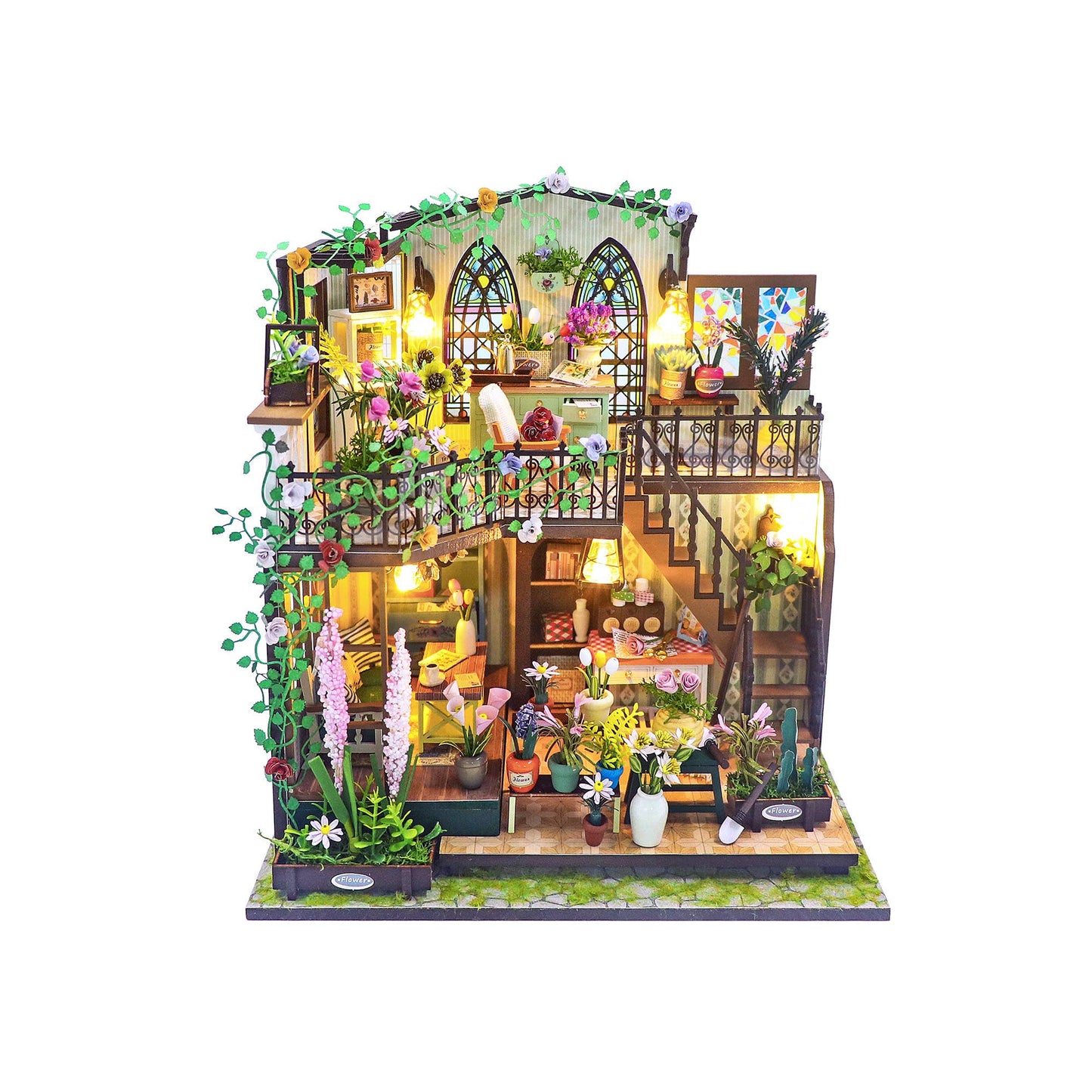 Hands Craft DIY Miniature House Kit: Garden Loft