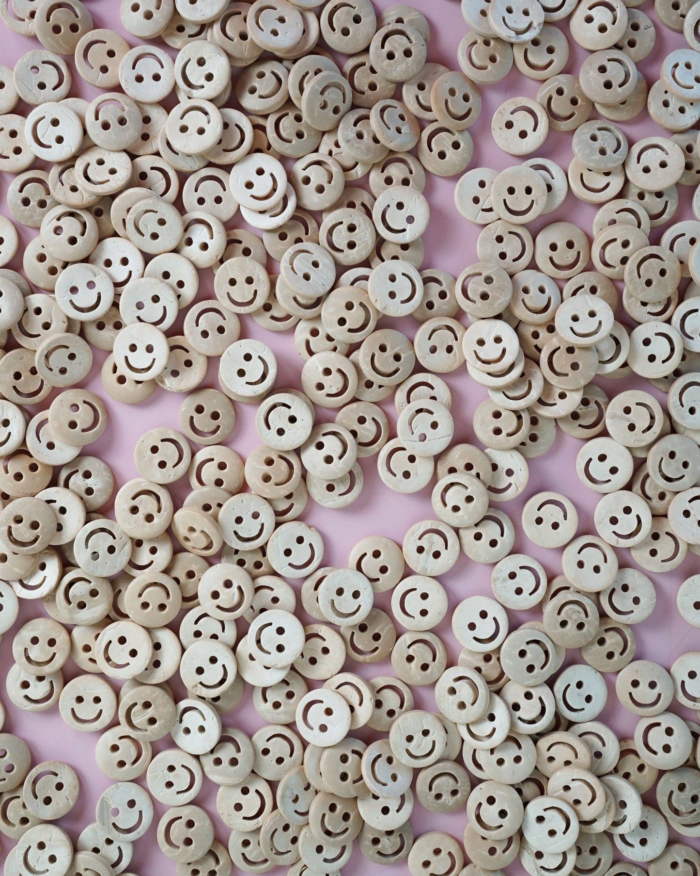 Matchy Matchy Sewing Club - Smiley Face 1/2" Wood Buttons