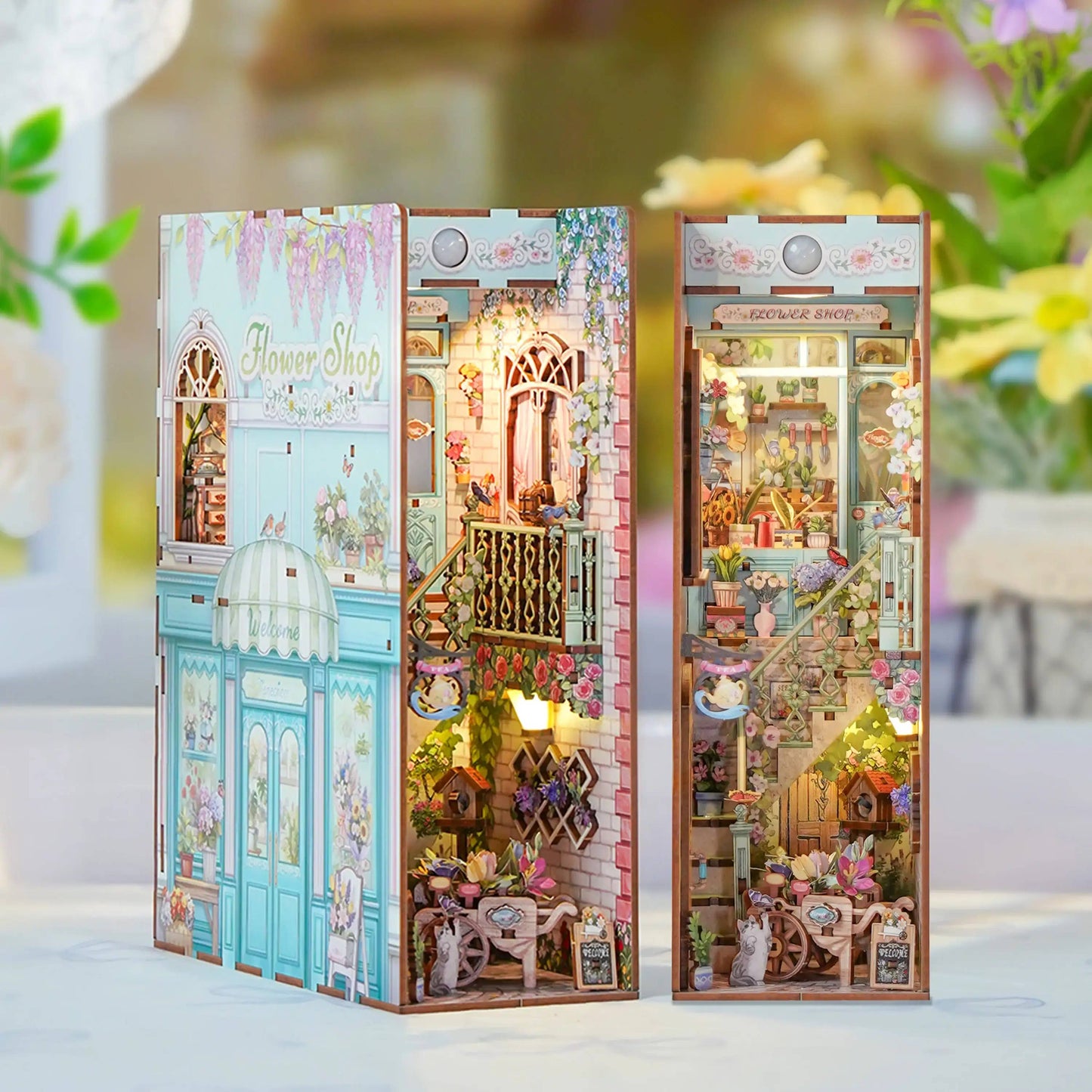 Hands Craft DIY Book Nook Kit: Flower Shop
