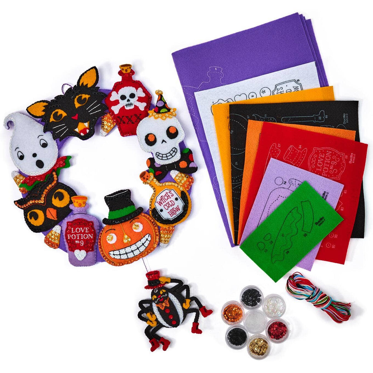 Bucilla - Happy Haunting Wreath Halloween Felt Kit