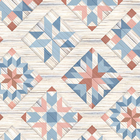 QT Fabrics - Patchwork Pastures - Patchwork Quilt Wood Texture - 2600 32318 A
