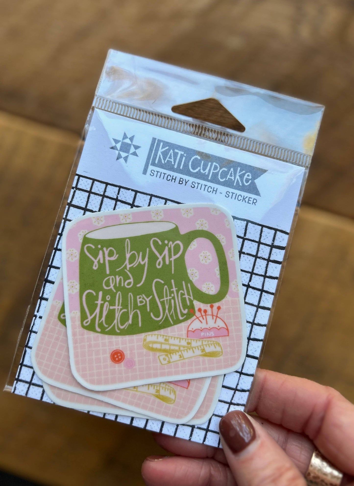 Kati Cupcake - Stitch by Stitch - Sticker Pack - 3 Per Pack!