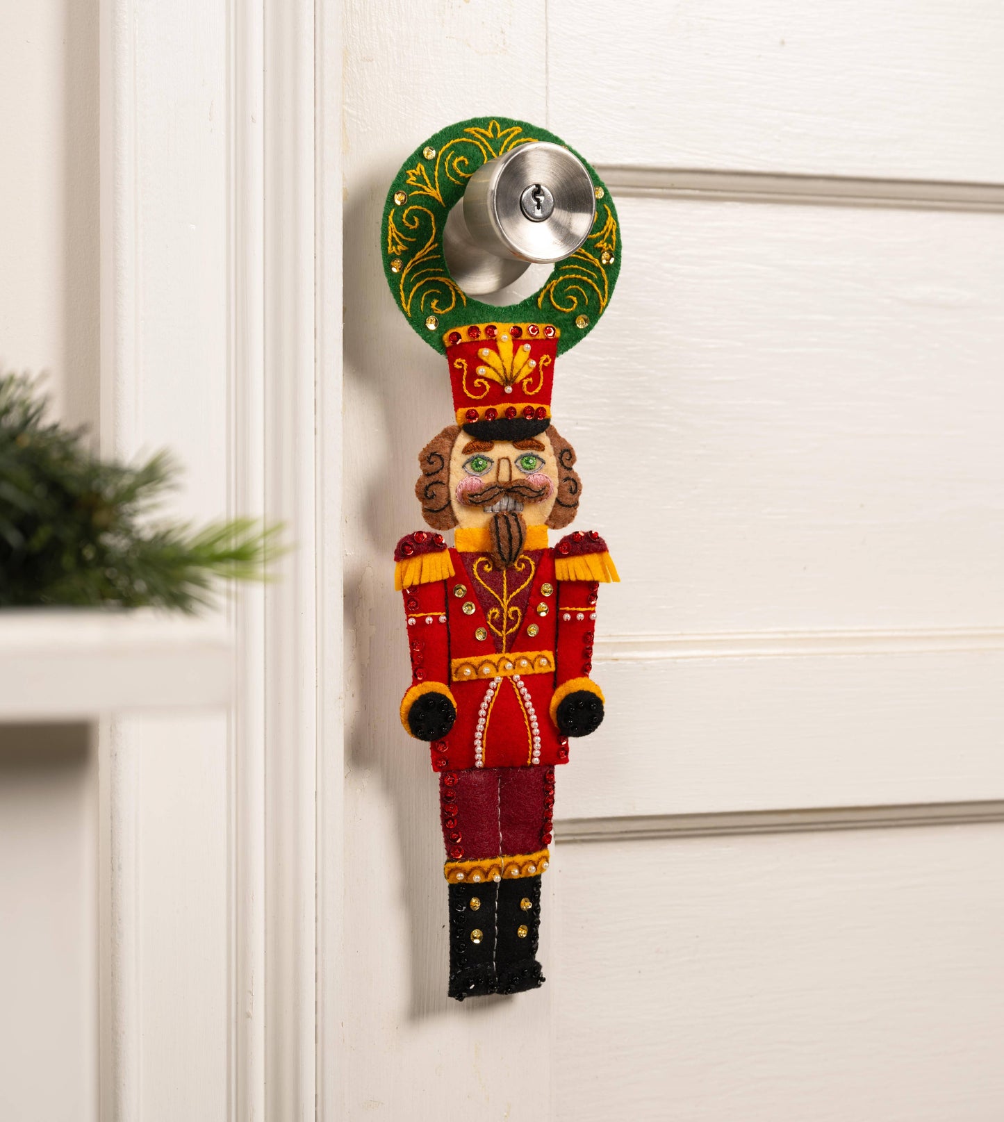 Bucilla ® Felt Home Decor Kit - Christmas Nutcracker Duo Door Hangers