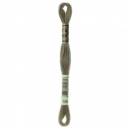 DMC Six Strand Embroidery Floss - 640 - 642 - 644 - 645 - 646 - 647 - 648