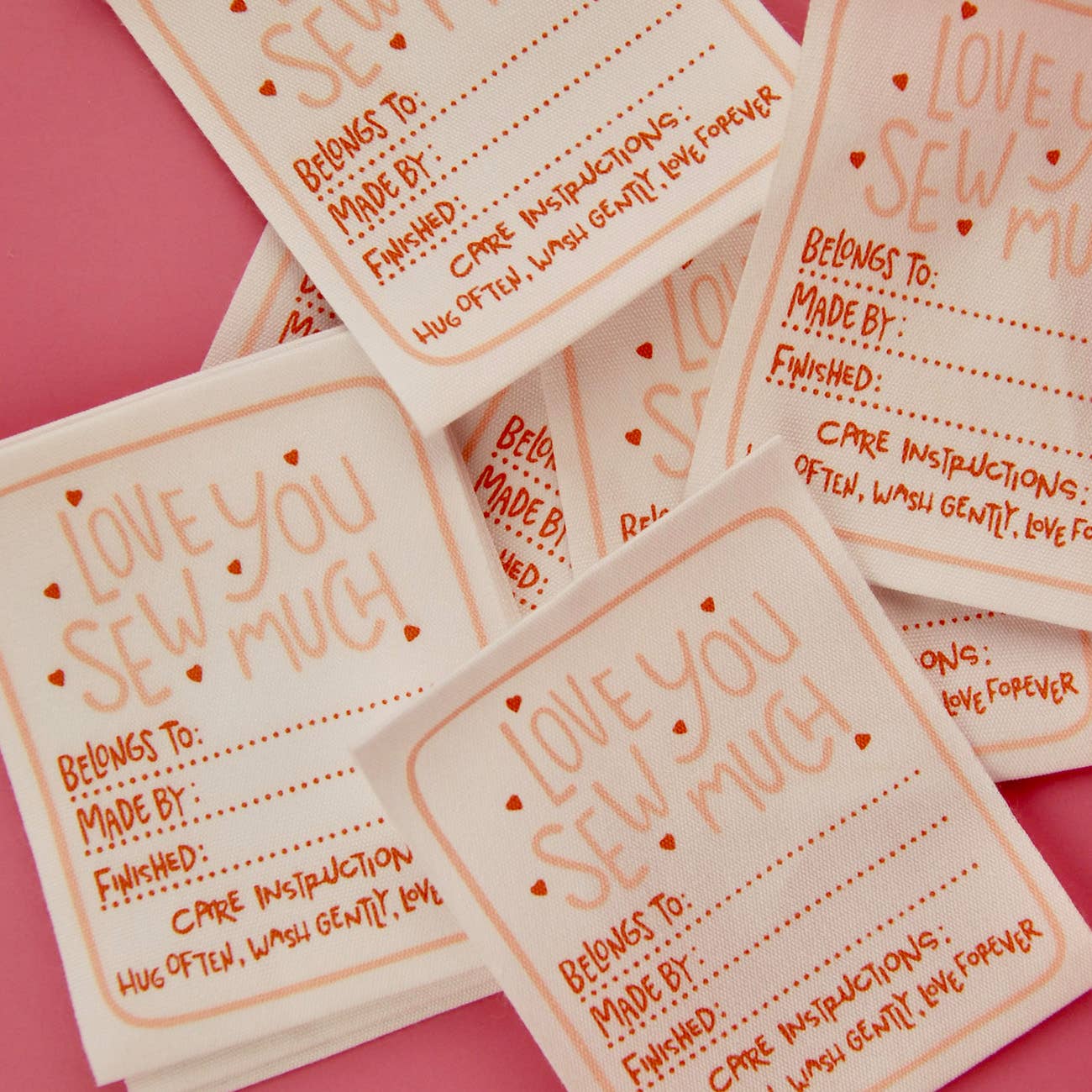 Kati Cupcake - Love You Sew Much - Designer Woven Cotton Labels   