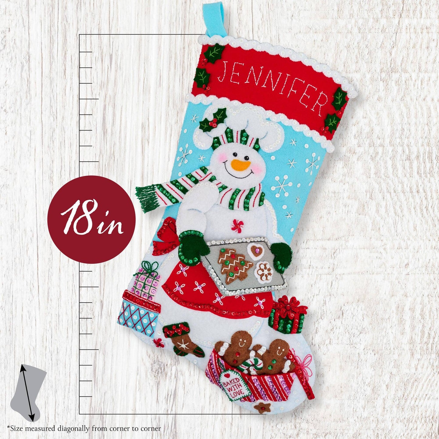 Bucilla® Felt Christmas Stocking Kit - Homemade Holiday Cheer