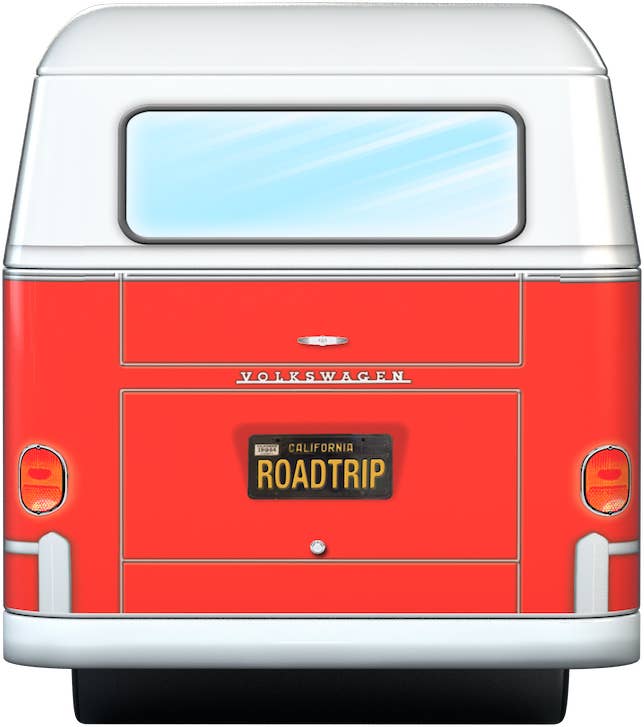 Eurographics Puzzles USA - Red VW - Road Trips Shaped Puzzle Tin