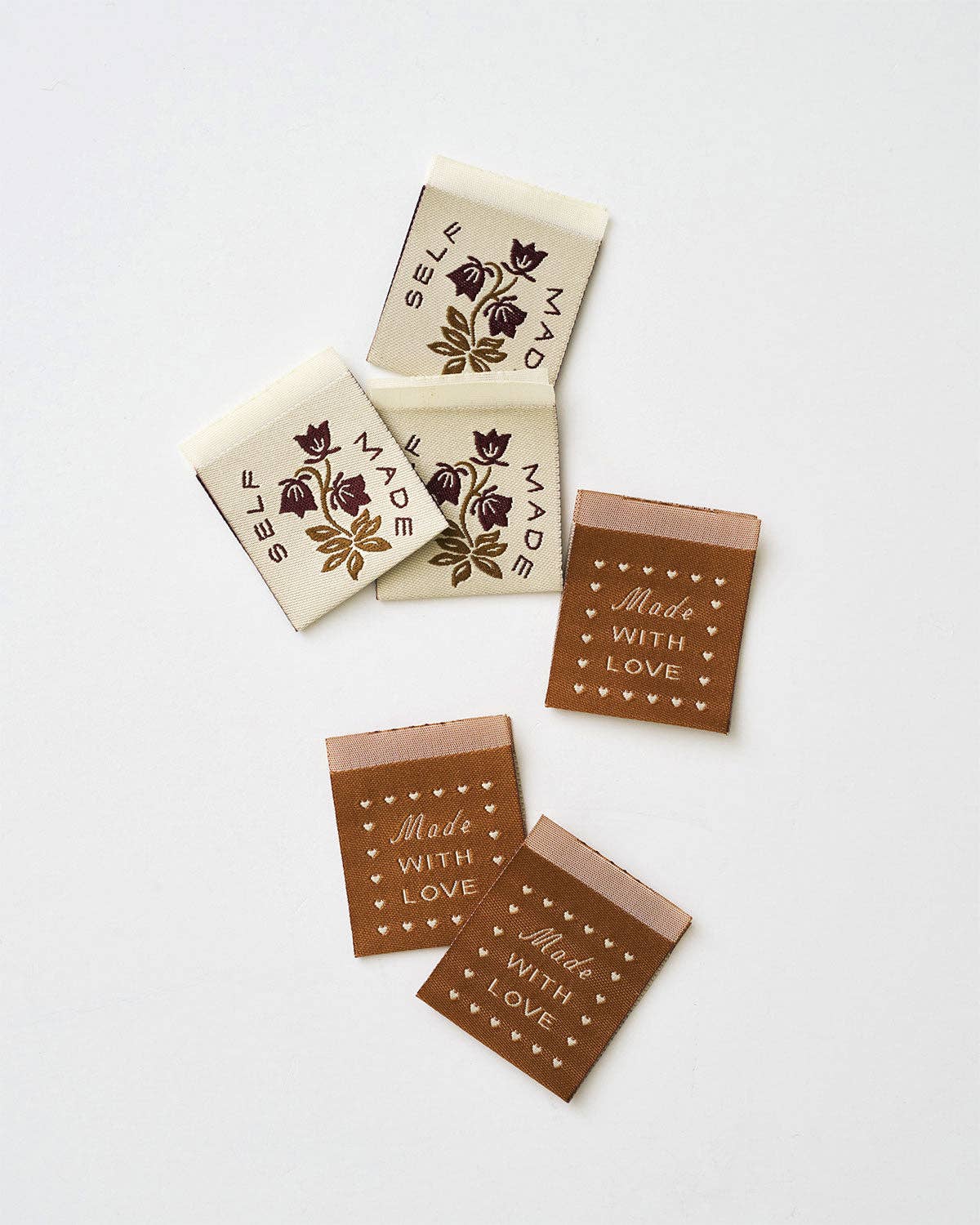 Matchy Matchy Sewing Club - Self Made Botanical Ginger Woven Garment Labels