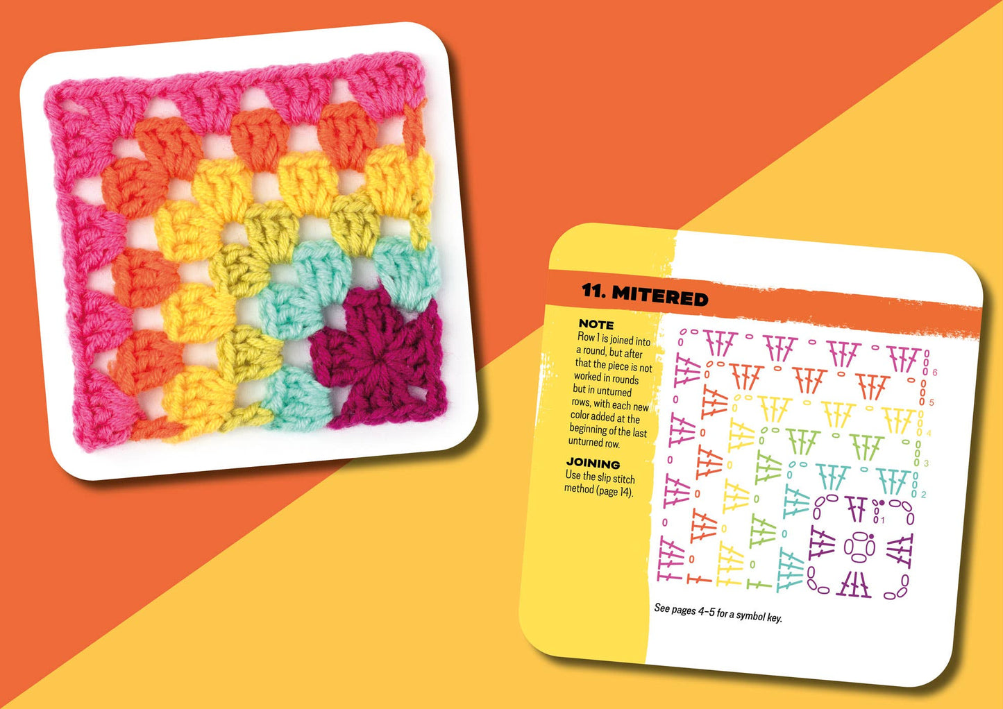 Granny Square Crochet Patterns Card Deck