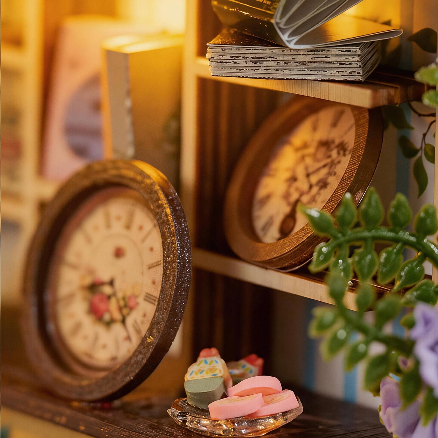 Hands Craft DIY Miniature House Kit: Tea Loft Cottage