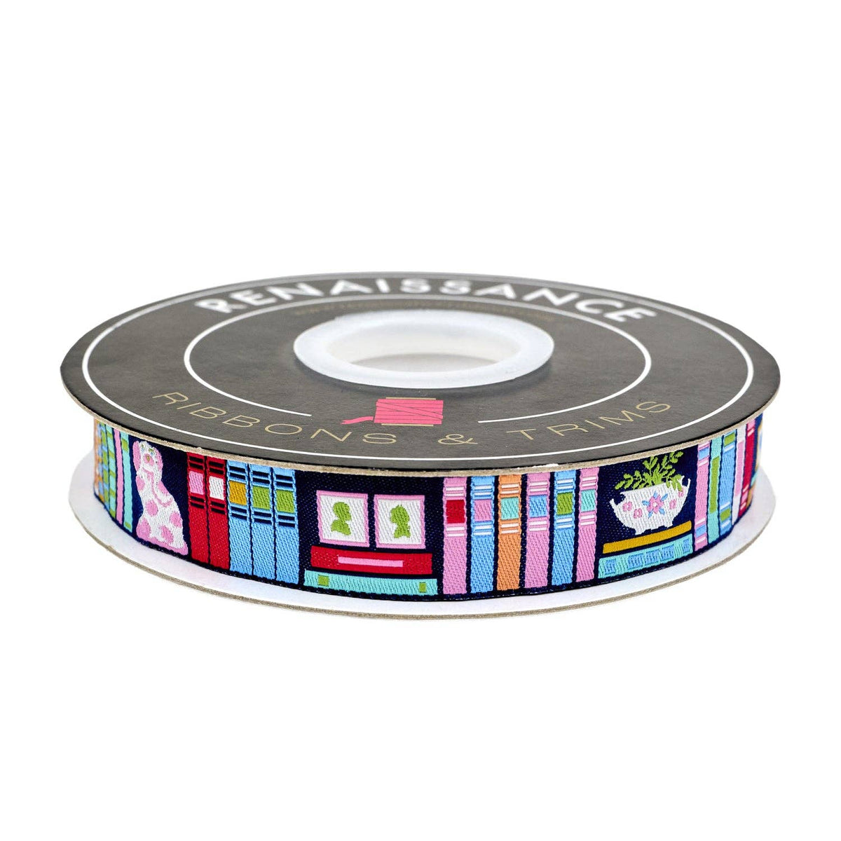Renaissance Ribbons - Market Days - Bookshelf Treasures - 7/8" width - by Stacy Peterson - By The Yard