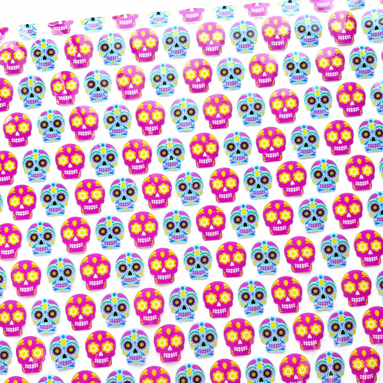 Sew Hungry Hippie Sugar Skulls Clear TPU Vinyl - Pre-Cut 18” x 56” Roll