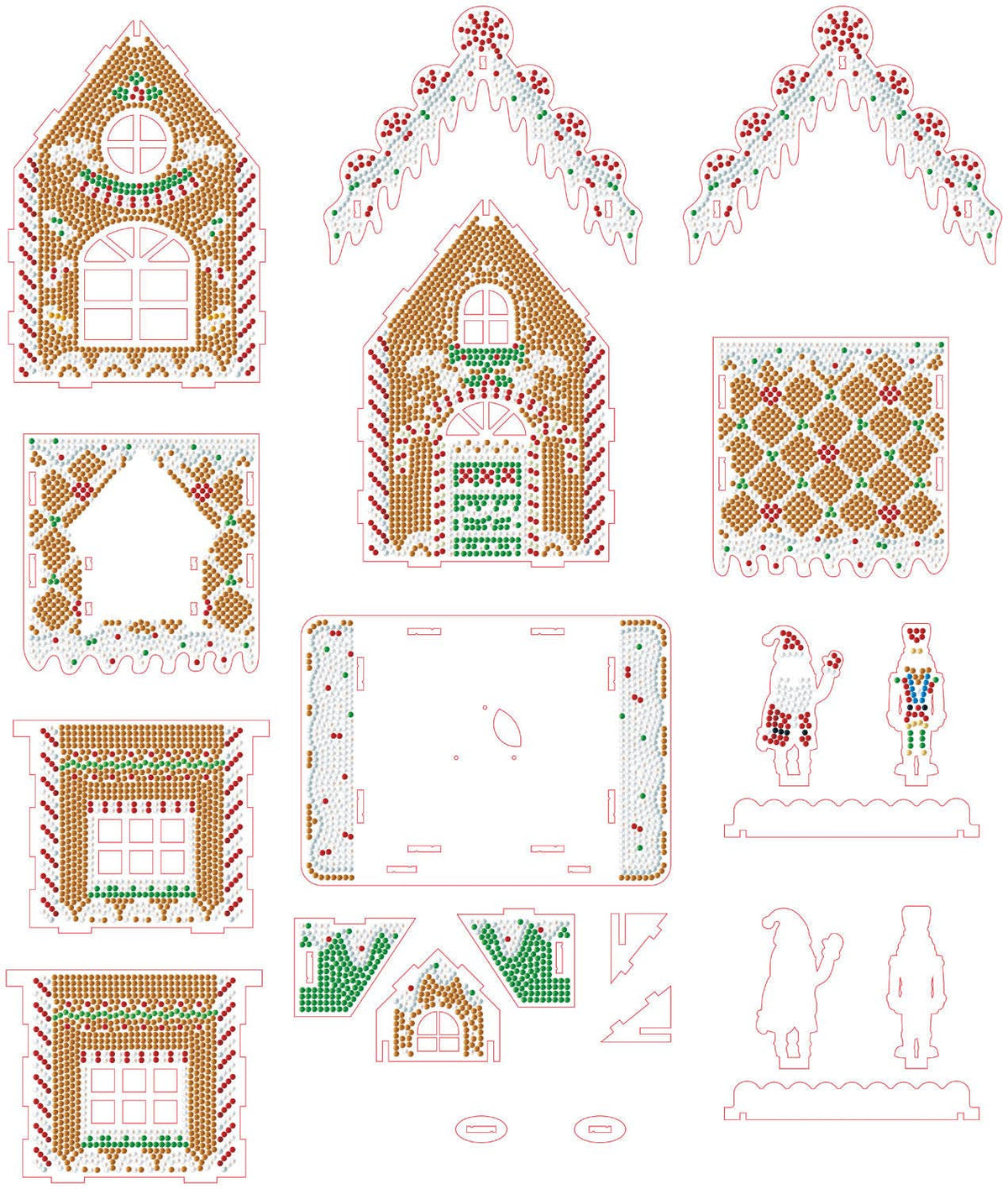 Diamond Dotz - 3D Gingerbread House Kit