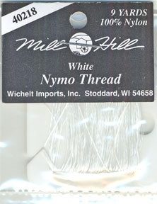 Mill Hill - White Nymo Thread