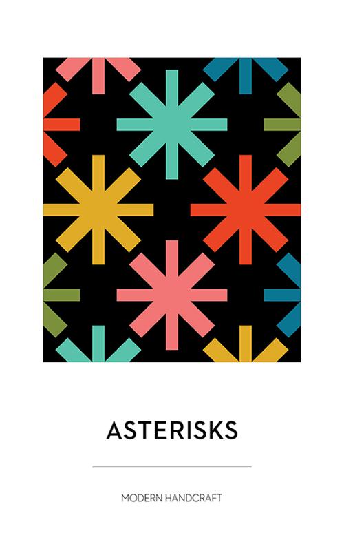 Asterisks Quilt Pattern By Modern Handcraft and Merry Happy Kit Option