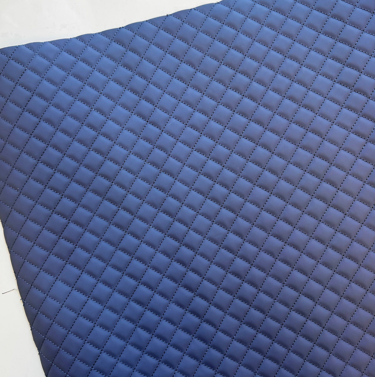 Sew Hungry Hippie - Navy Blue Quilted Vinyl Fabric for Bag Making