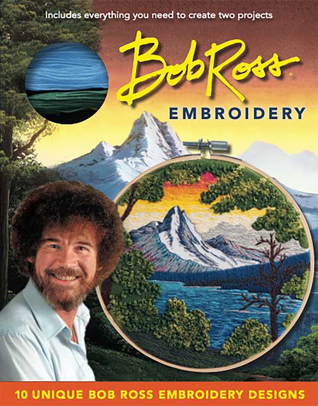 Bob Ross Embroidery Kit by Deborah Wilding