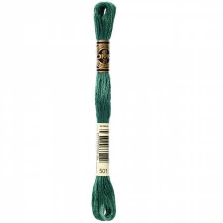 DMC Six Strand Embroidery Floss - 500 - 501 - 502 - 503 - 505 - 517 - 518 - 519