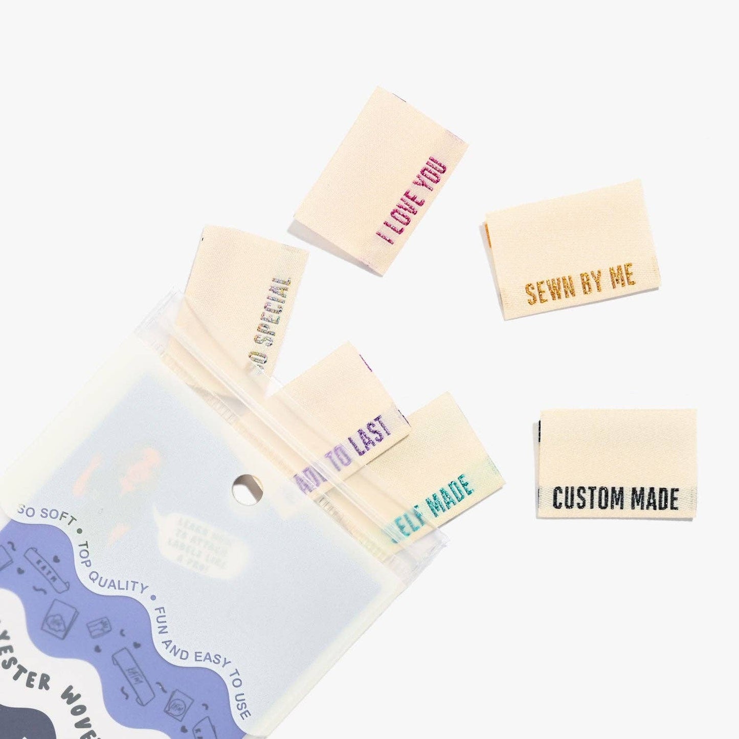 Kylie And The Machine Metallic Side Seam (Cream) Woven Labels