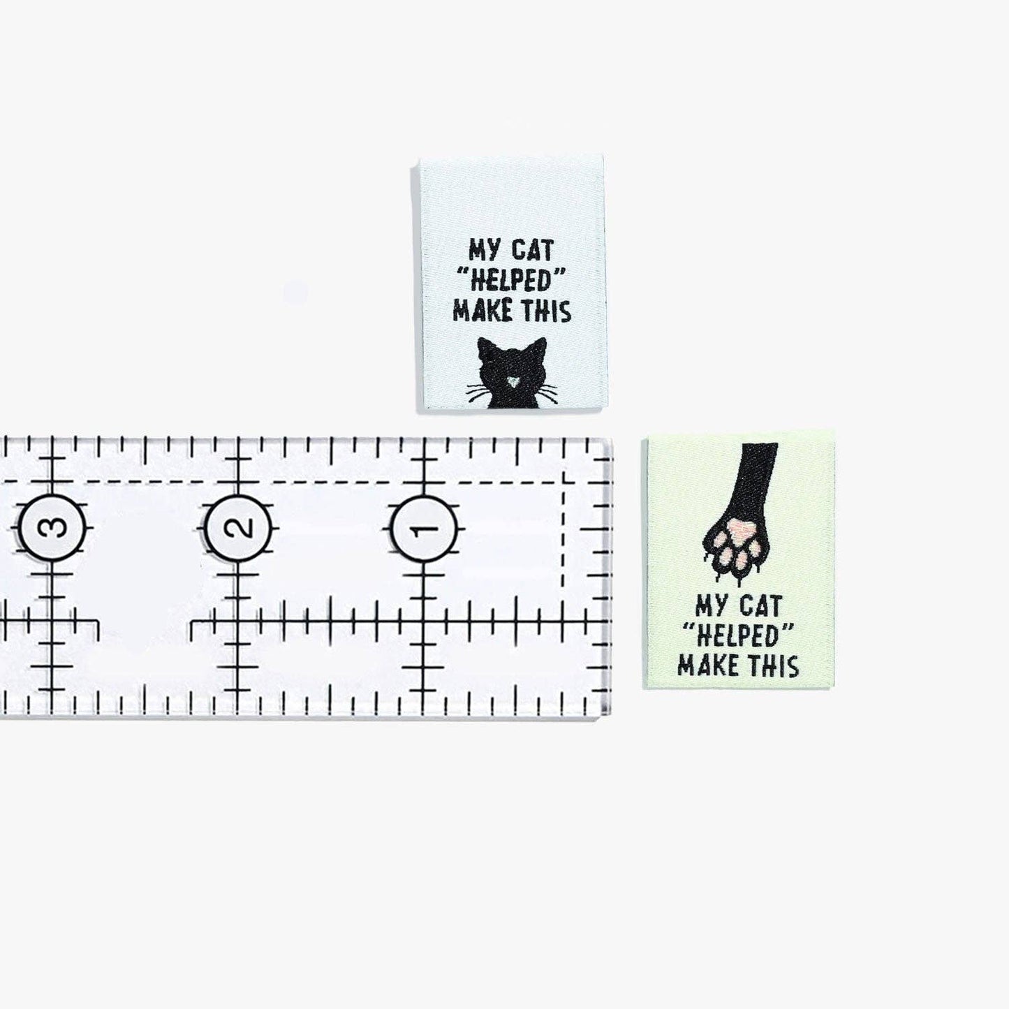 Kylie And The Machine - My Cat "Helped" Me Make This Woven Labels - 1 Pack