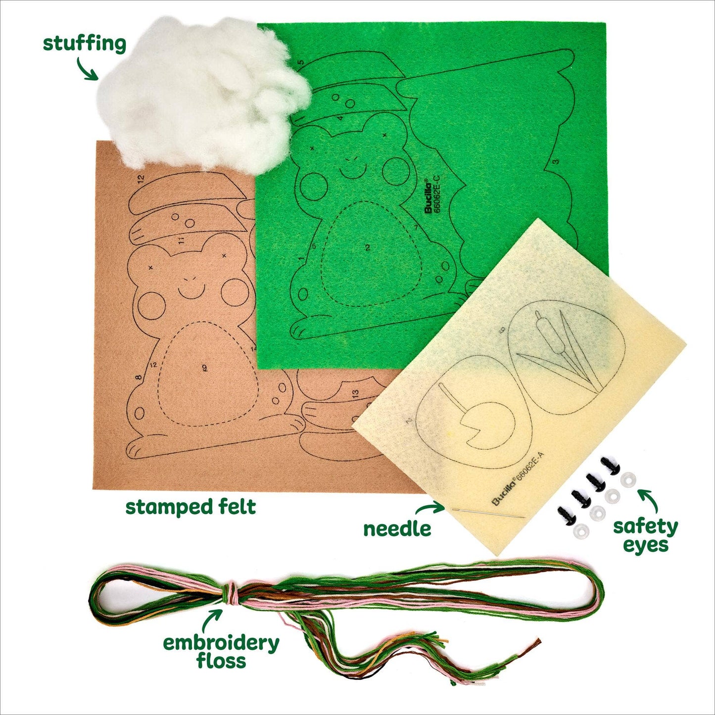 Bucilla ® Felties Kit - Pond Pals Frogs