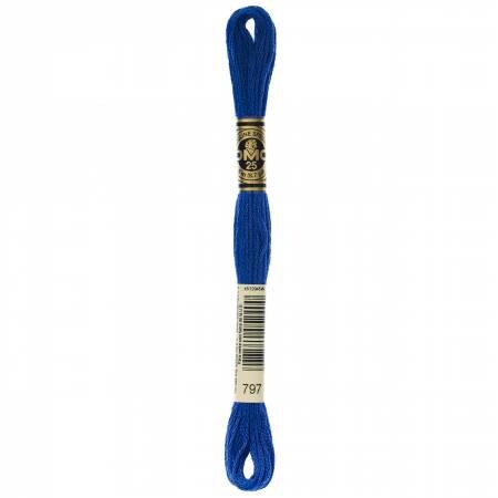 DMC Six Strand Embroidery Floss - 791 - 792 - 793 - 794 - 796 - 797 - 798 - 799 - 800