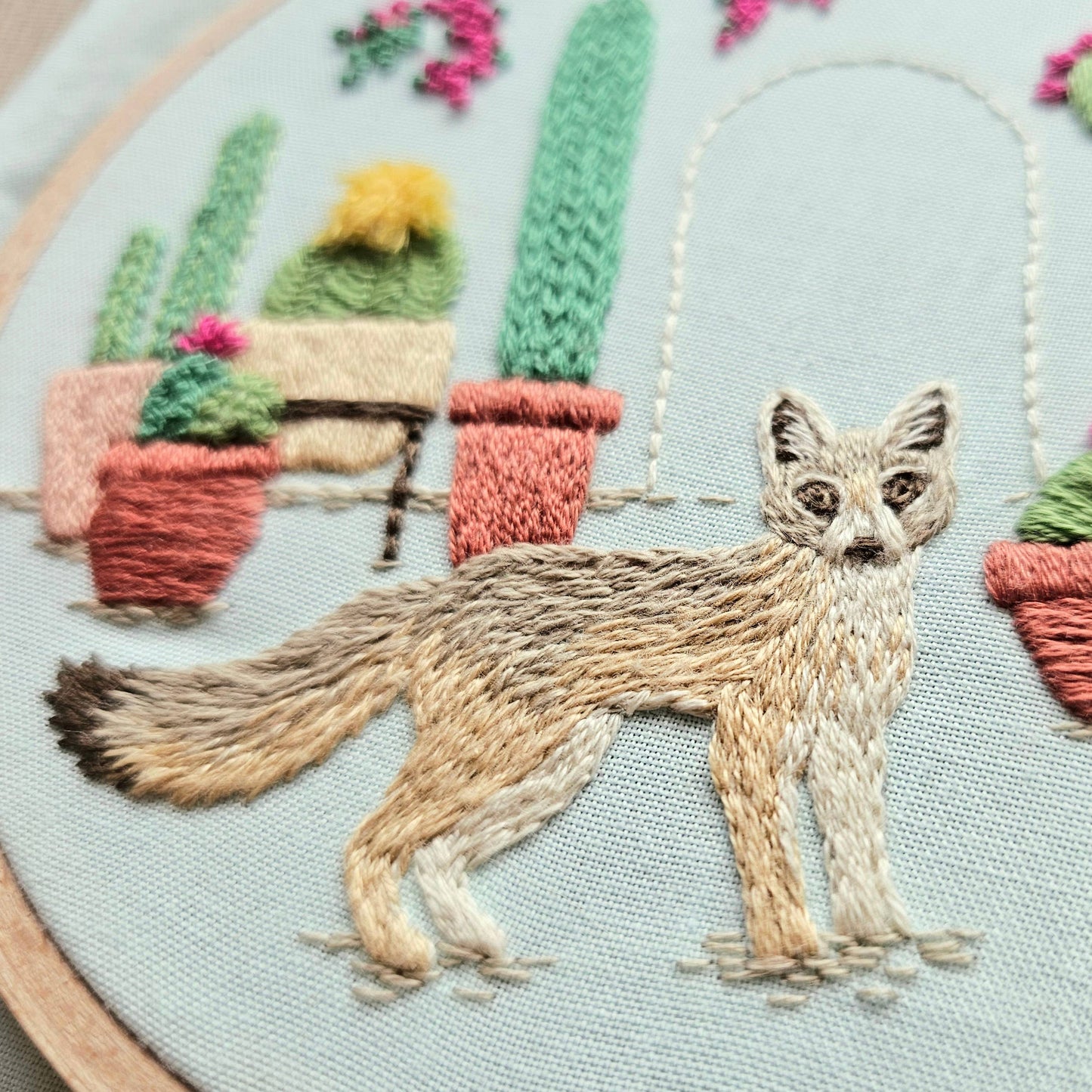 Jessica Long Desert Fox Hand Embroidery Kit