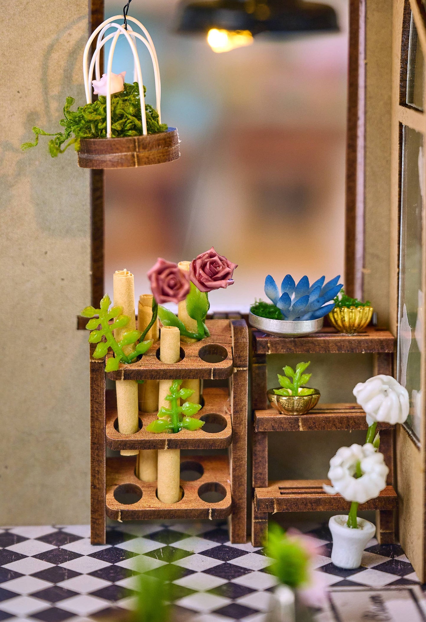 Hands Craft DIY Book Nook Kit: Flower Shop