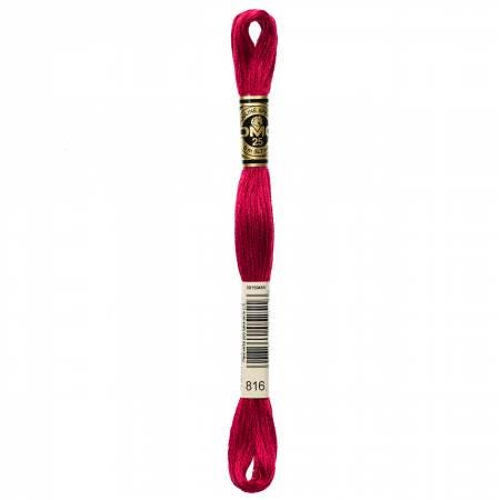 DMC Six Strand Embroidery Floss - 814 - 815 - 816 - 817 - 818 - 819