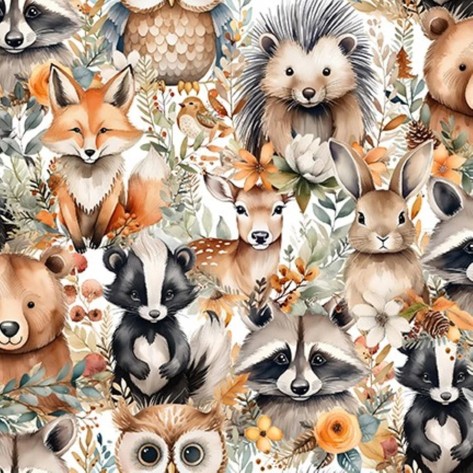 Blank Quilting Co. - Tango Twist Designs - Wild and Free - Woodland Animals - 4922-39 Multi