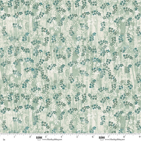 Blank Quilting Co. - Tango Twist Designs - Wild and Free - Woodland Leaves - 4923-11 Teal